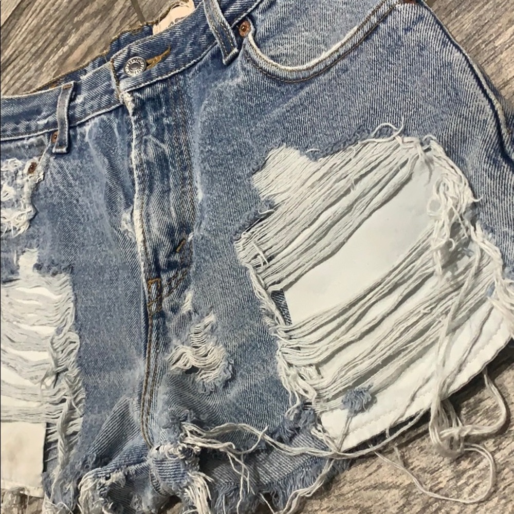 Vintage Levi’s shorts furst of a kind blue distres - Picture 3 of 8